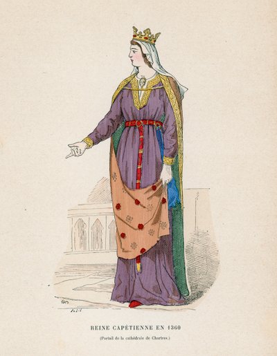 Queen in 1360 by French School